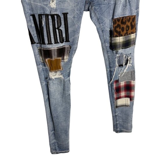 AMIRI Grunge Patch Distressed Jean-sz 33 (Waist 31) - Picture 14 of 16